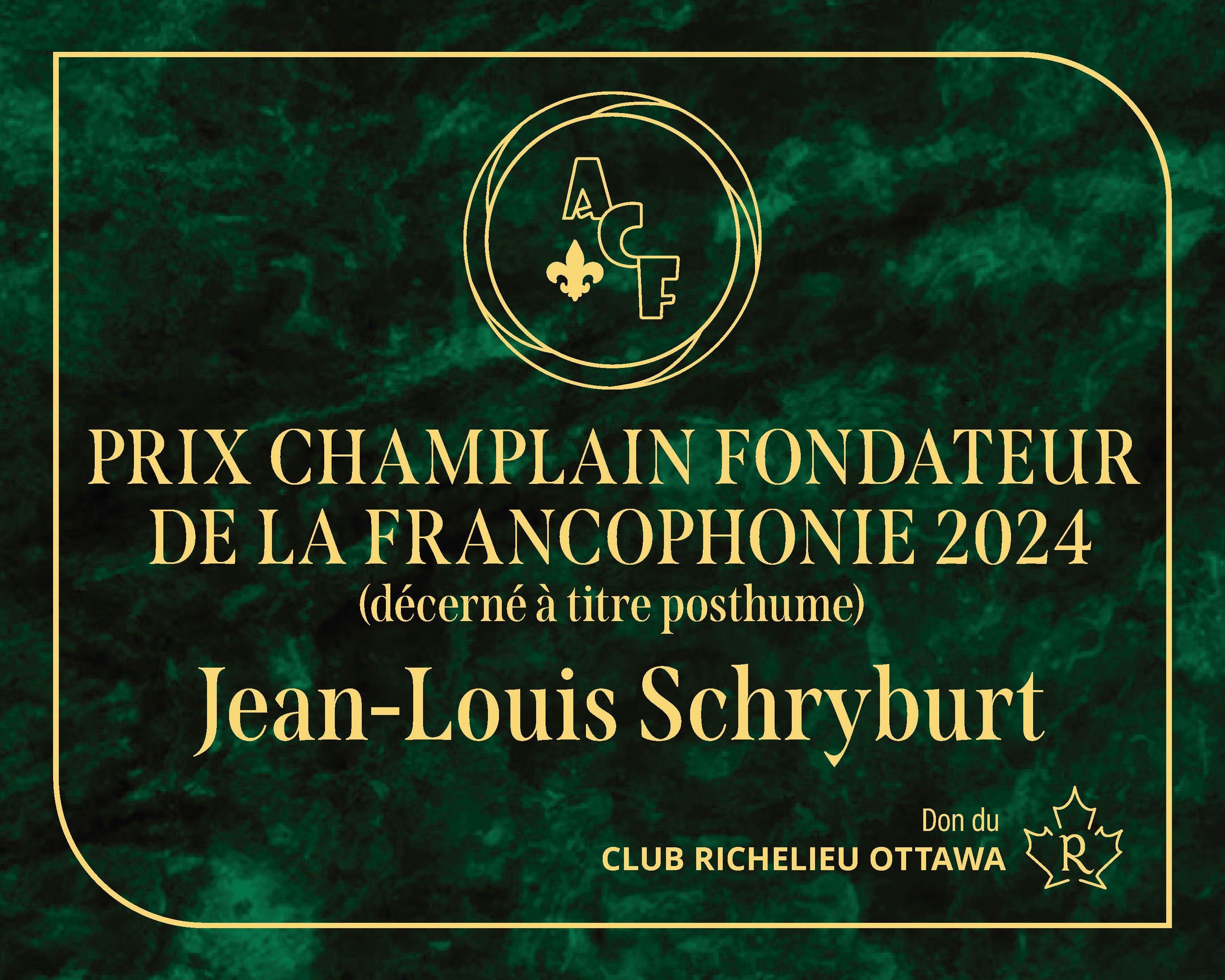 Hommage à Jean-Louis Schryburt Hommage à Jean-Louis Schryburt